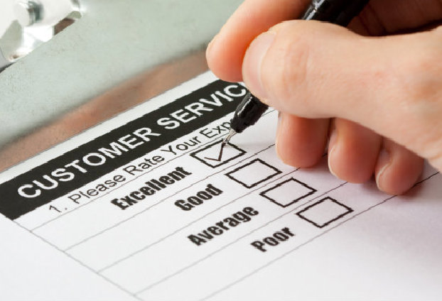 excellent experience checkbox in customer service survey